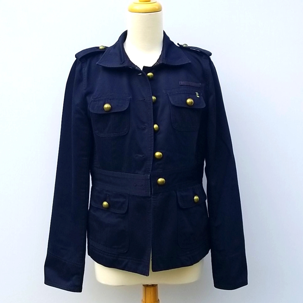 J. CREW Navy Military Jacket Blazer
